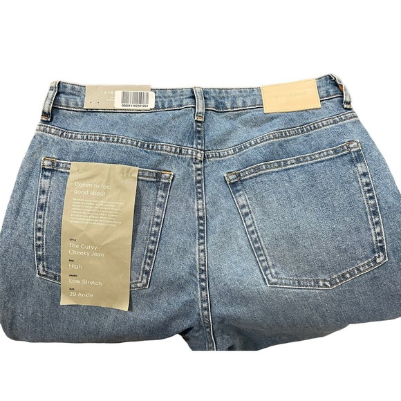 Everlane Jeans Womens Sz 29 Ankle The Curvy Cheeky High Rise Low Stretch Denim - Picture 8 of 16